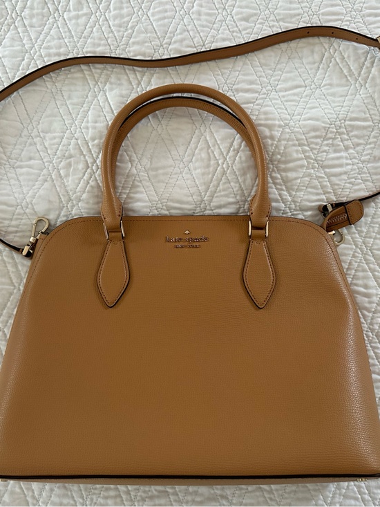 kate spade Handbags - kate spade Caramel Tan Pebbled Leather Dome Satchel